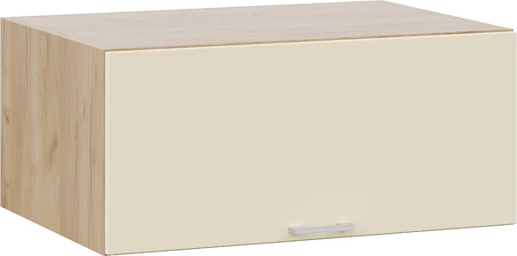 Изображение товара Шкаф навесной для кухни ТриЯ Габриэлла 1В8Г с одной откидной дверью (дуб крафт золотой/крем)