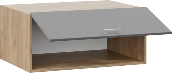 Изображение товара Шкаф навесной для кухни ТриЯ Габриэлла 1В8Г с одной откидной дверью (дуб крафт золотой/титан)