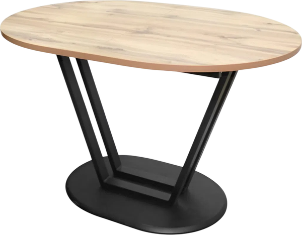 Изображение товара Обеденный стол Древпром Бренто М172 (дуб вотан/гарден/черный матовый)