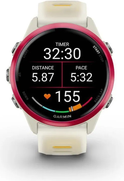 Изображение товара Умные часы Garmin Forerunner 570 42mm / 010-02970-02 (малиновый, манго ремешок)