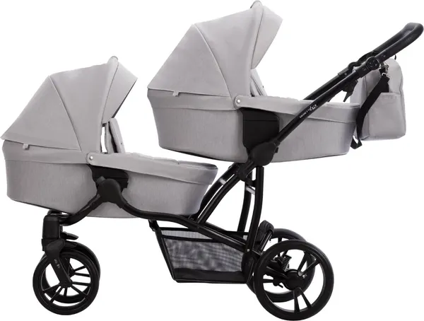 Изображение товара Детская универсальная коляска Bebetto Для двойни 42 (23 светло-серый)