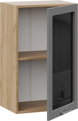 Изображение товара Шкаф навесной для кухни ТриЯ Габриэлла 1ВВ45С с одной дверью (дуб крафт золотой/титан)