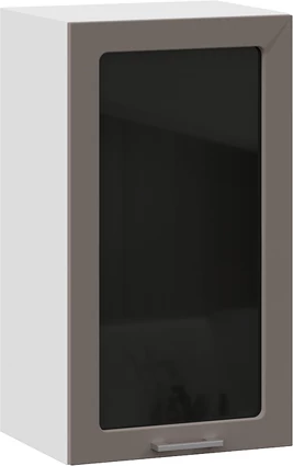 Изображение товара Шкаф навесной для кухни ТриЯ Габриэлла 1ВВ4С с одной дверью (белый/муссон)