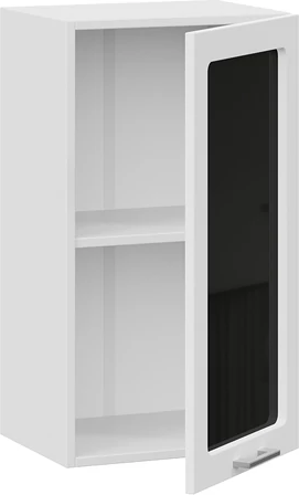 Изображение товара Шкаф навесной для кухни ТриЯ Габриэлла 1ВВ4С с одной дверью (белый/сноу)