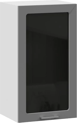 Изображение товара Шкаф навесной для кухни ТриЯ Габриэлла 1ВВ4С с одной дверью  (белый/титан)