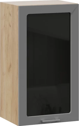 Изображение товара Шкаф навесной для кухни ТриЯ Габриэлла 1ВВ4С с одной дверью (дуб крафт золотой/титан)
