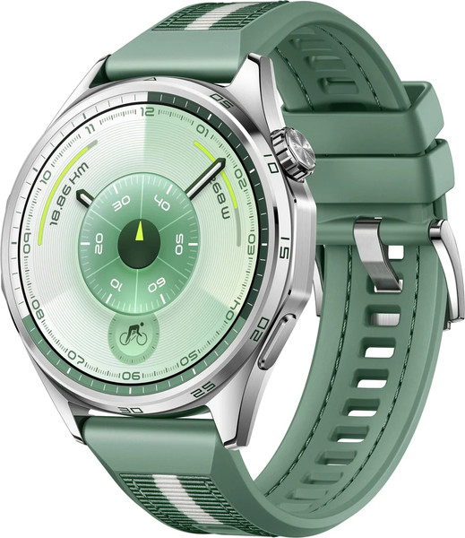 Изображение товара Умные часы Huawei Watch GT 6 46mm / 55020FWD (зеленый ремешок)