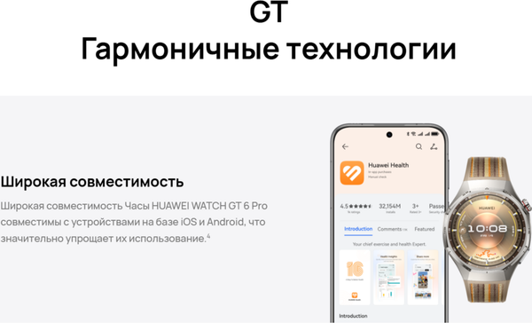Изображение товара Умные часы Huawei Watch GT 6 Pro 46mm / 55020FWA (коричневый ремешок)