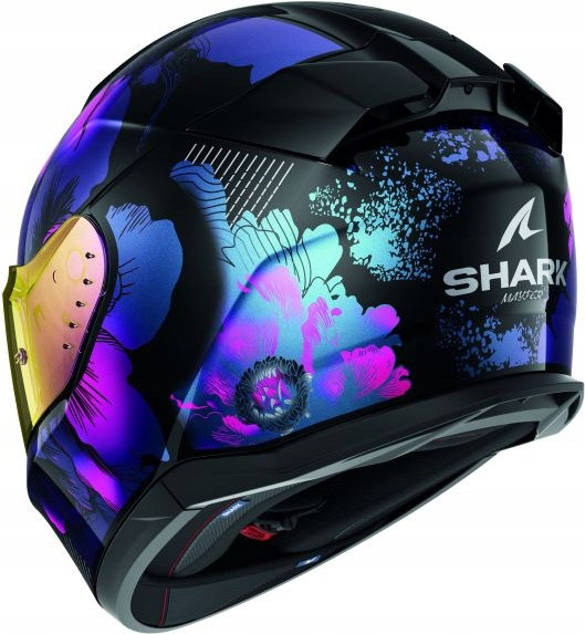 Изображение товара Мотошлем Shark Helmets D-SKWAL 3 Mayfer HE0926E-KVX-S (S, черный/фиолетовый/блестящий)