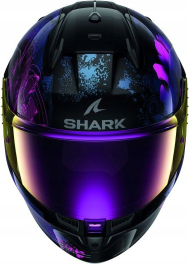 Изображение товара Мотошлем Shark Helmets D-SKWAL 3 Mayfer HE0926E-KVX-S (S, черный/фиолетовый/блестящий)