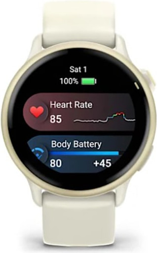 Изображение товара Умные часы Garmin Vivoactive 6  / 010-02985-01 (лунное золото)