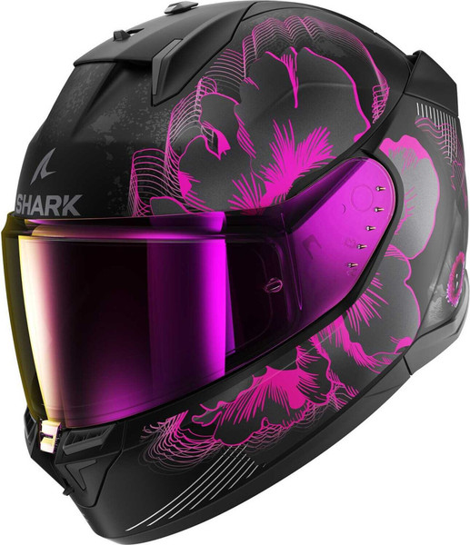 Изображение товара Мотошлем Shark Helmets D-SKWAL 3 Mayfer Mat HE0927E-KVA-M (M, черный/фиолетовый/антрацит)