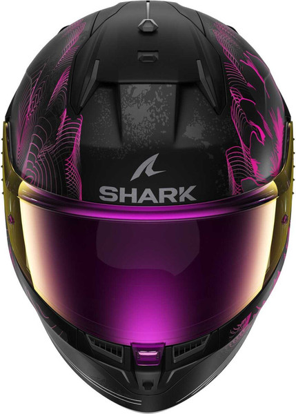 Изображение товара Мотошлем Shark Helmets D-SKWAL 3 Mayfer Mat HE0927E-KVA-M (M, черный/фиолетовый/антрацит)