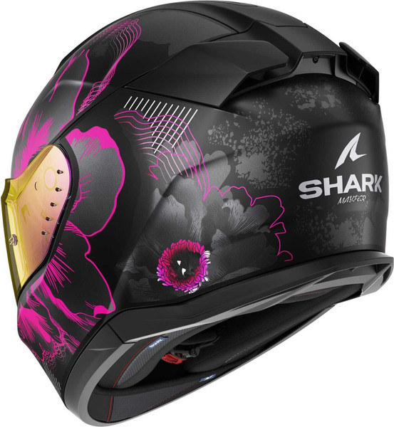 Изображение товара Мотошлем Shark Helmets D-SKWAL 3 Mayfer Mat HE0927E-KVA-M (M, черный/фиолетовый/антрацит)