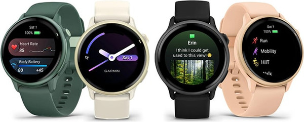 Изображение товара Умные часы Garmin Vivoactive 6  / 010-02985-01 (лунное золото)