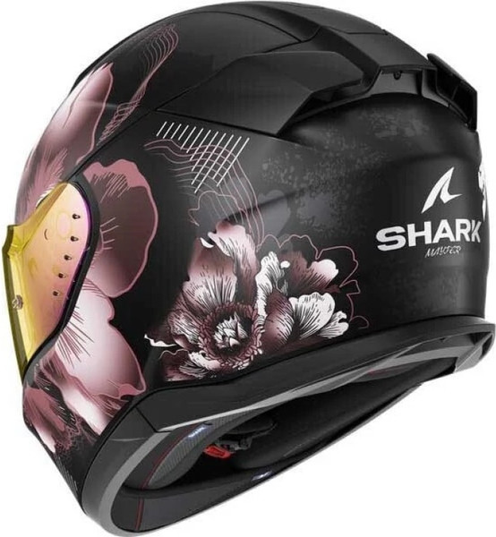 Изображение товара Мотошлем Shark Helmets D-SKWAL 3 Mayfer Mat HE0927E-KVQ-XS (XS, черный/фиолетовый/золотой)
