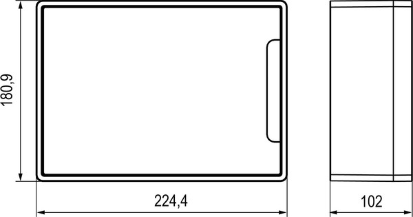 Изображение товара Бокс пластиковый DKC Frame 8М / F08W1WT