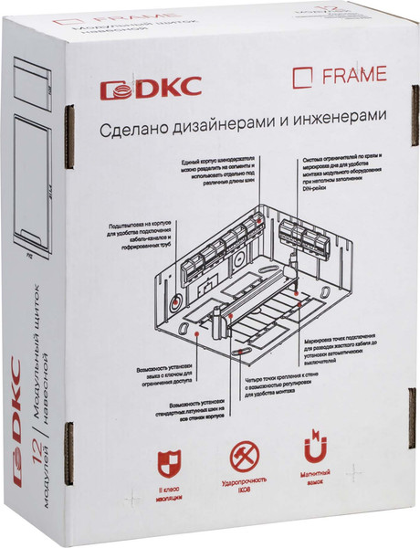 Изображение товара Бокс пластиковый DKC Frame 12М / F12W1WD