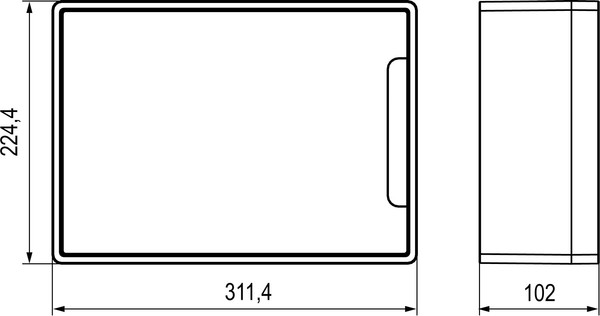 Изображение товара Бокс пластиковый DKC Frame 12М / F12W1WT
