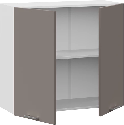 Изображение товара Шкаф навесной для кухни ТриЯ Габриэлла 1ВВ8 с двумя дверьми (белый/муссон)