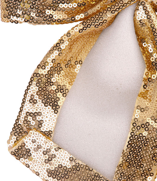 Изображение товара Подвеска новогодняя Золотая сказка Бант с пайетками / 592479 (золотистый)