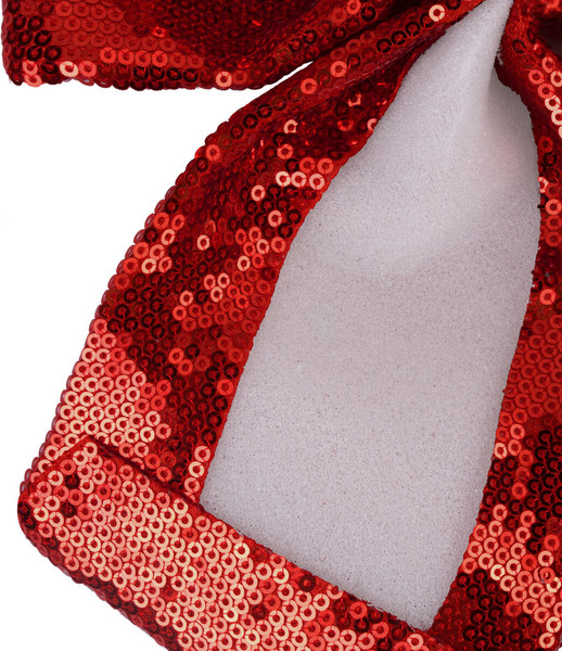 Изображение товара Подвеска новогодняя Золотая сказка Бант с пайетками / 592480 (красный)