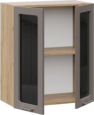 Изображение товара Шкаф навесной для кухни ТриЯ Габриэлла 1ВВ6С с двумя дверьми (дуб крафт золотой/муссон)