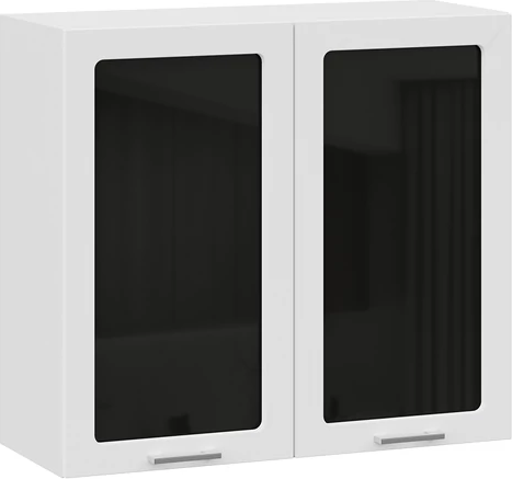 Изображение товара Шкаф навесной для кухни ТриЯ Габриэлла 1ВВ8С с двумя дверьми (белый/сноу)