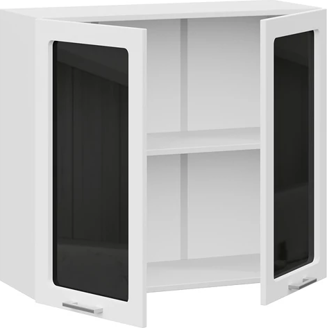 Изображение товара Шкаф навесной для кухни ТриЯ Габриэлла 1ВВ8С с двумя дверьми (белый/сноу)