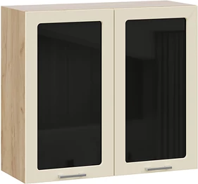 Изображение товара Шкаф навесной для кухни ТриЯ Габриэлла 1ВВ8С с двумя дверьми (дуб крафт золотой/крем)