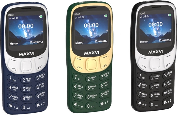 Изображение товара Мобильный телефон Maxvi K200 (темно-зеленый)