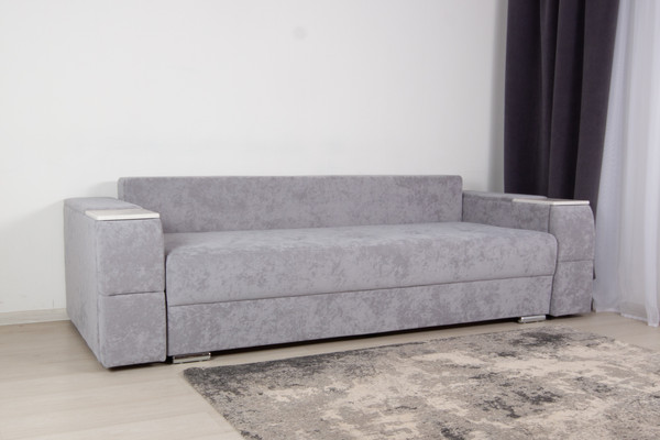 Изображение товара Диван DiArt Бруклин НПБ (велюр Sensey silver/прав/крафт)