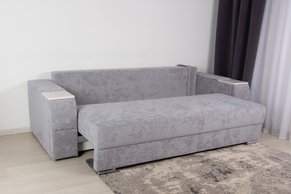 Изображение товара Диван DiArt Бруклин НПБ (велюр Sensey silver/прав/крафт)