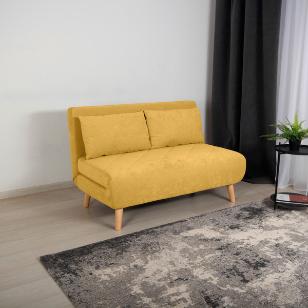 Изображение товара Диван DiArt Элли 1200 (велюр Sensey mimosa/ножки светлые)