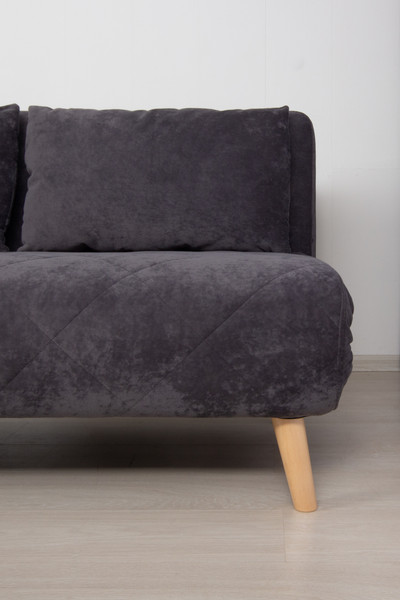 Изображение товара Диван DiArt Элли 1500 (велюр Sensey graphite/ножки светлые)