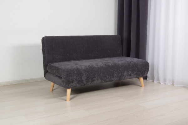 Изображение товара Диван DiArt Элли 1500 (велюр Sensey graphite/ножки светлые)