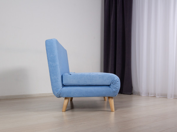 Изображение товара Диван DiArt Элли 1000 (велюр Sensey sky/ножки светлые)