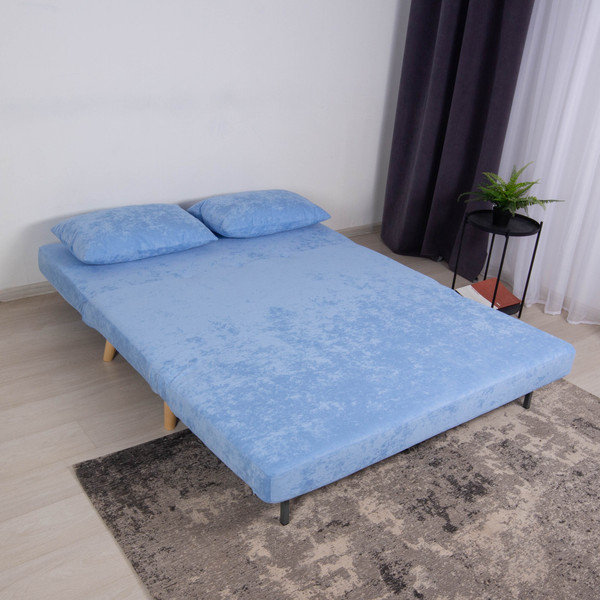 Изображение товара Диван DiArt Элли 1400 (велюр Sensey sky/ножки светлые)