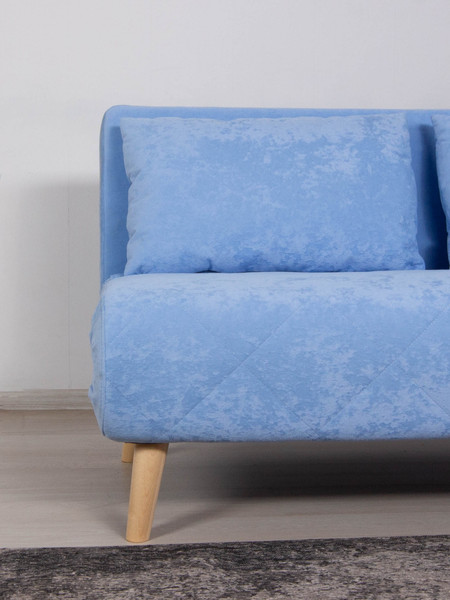 Изображение товара Диван DiArt Элли 1400 (велюр Sensey sky/ножки светлые)