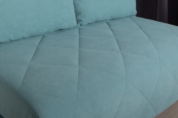 Изображение товара Диван DiArt Элли 1200 (велюр Selfie aquamarine/ножки светлые)