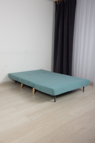 Изображение товара Диван DiArt Элли 1200 (велюр Selfie aquamarine/ножки светлые)