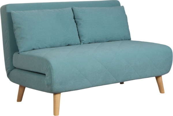 Изображение товара Диван DiArt Элли 1200 (велюр Selfie aquamarine/ножки светлые)