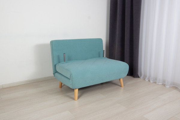 Изображение товара Диван DiArt Элли 1000 (велюр Selfie aquamarine/ножки светлые)