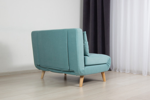 Изображение товара Диван DiArt Элли 1000 (велюр Selfie aquamarine/ножки светлые)