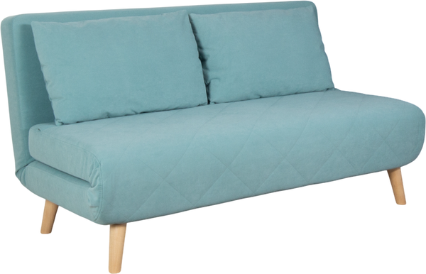 Изображение товара Диван DiArt Элли 1400  (велюр Selfie aquamarine/ножки светлые)