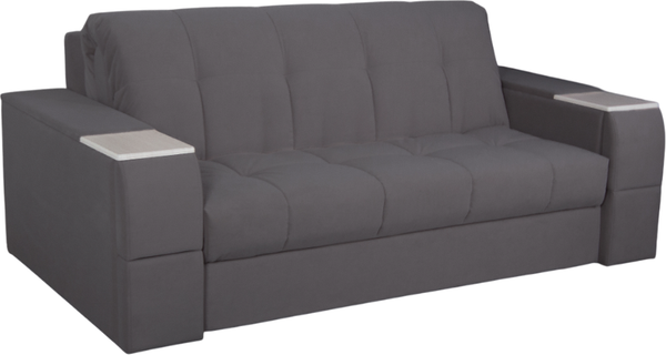 Изображение товара Диван DiArt Джаз 1400 с подлокотниками Бруклин (велюр Selfie grey/прав/крафт)