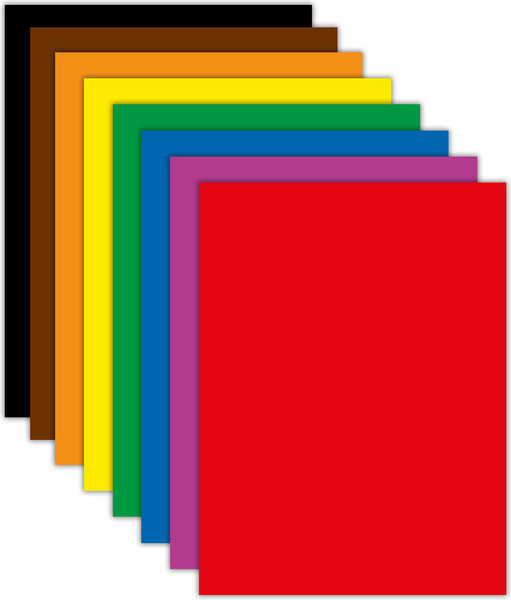 Изображение товара Набор цветной бумаги Brauberg Монстрики / 116993 (8цв)