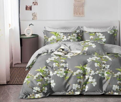 Изображение товара Комплект постельного белья Реноме 2сп Оливковая коллекция. Простыня на резинке УУ 0021 (поплин)