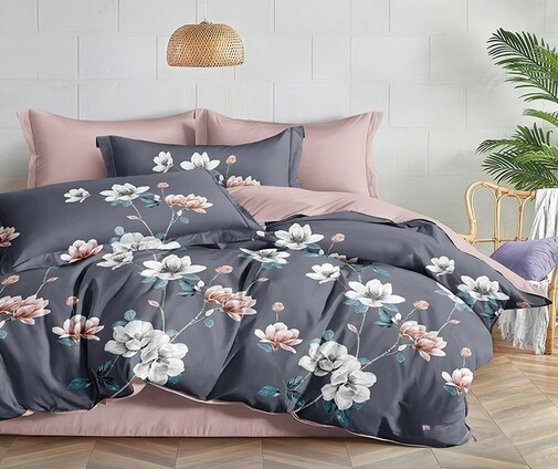 Изображение товара Комплект постельного белья Реноме 2сп Оливковая коллекция. Простыня на резинке УУ 2419 (поплин)