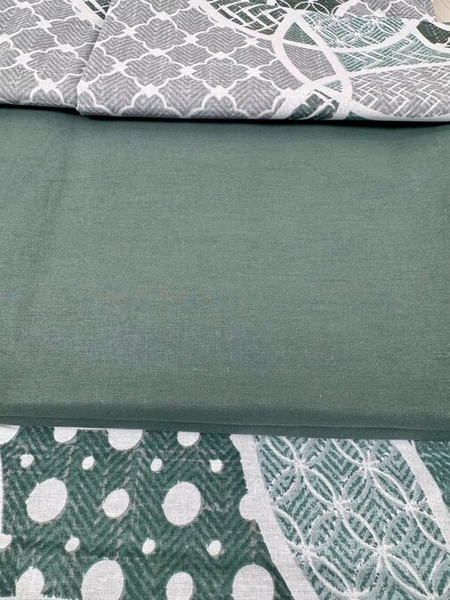 Изображение товара Комплект постельного белья Реноме 2сп Оливковая коллекция. Простыня на резинке УУ 2461 (поплин)